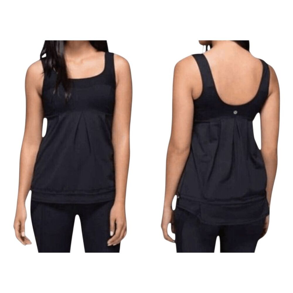 LULULEMON ATHLETICA Tame Me Tank In Black Size 4